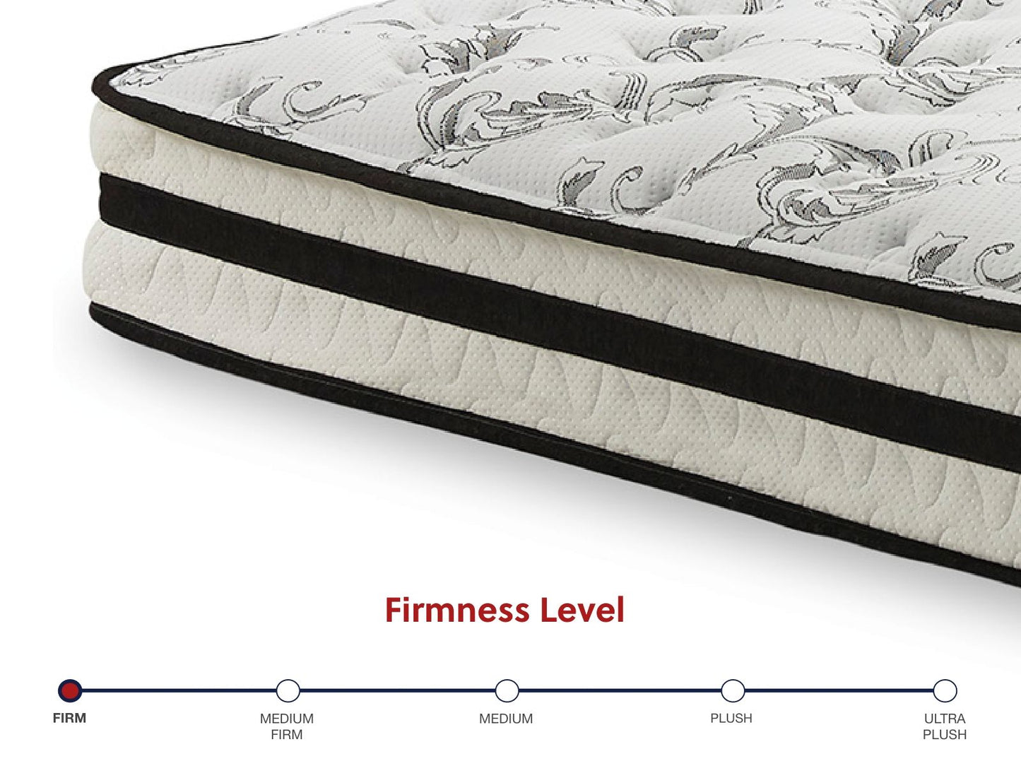 8 Inch Chime Innerspring - Firm Mattress, King, White