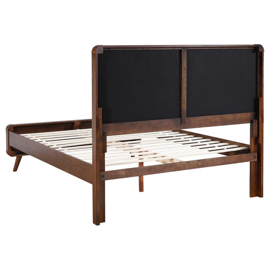 Robyn - Wood Panel Bed, California King, Dark Brown