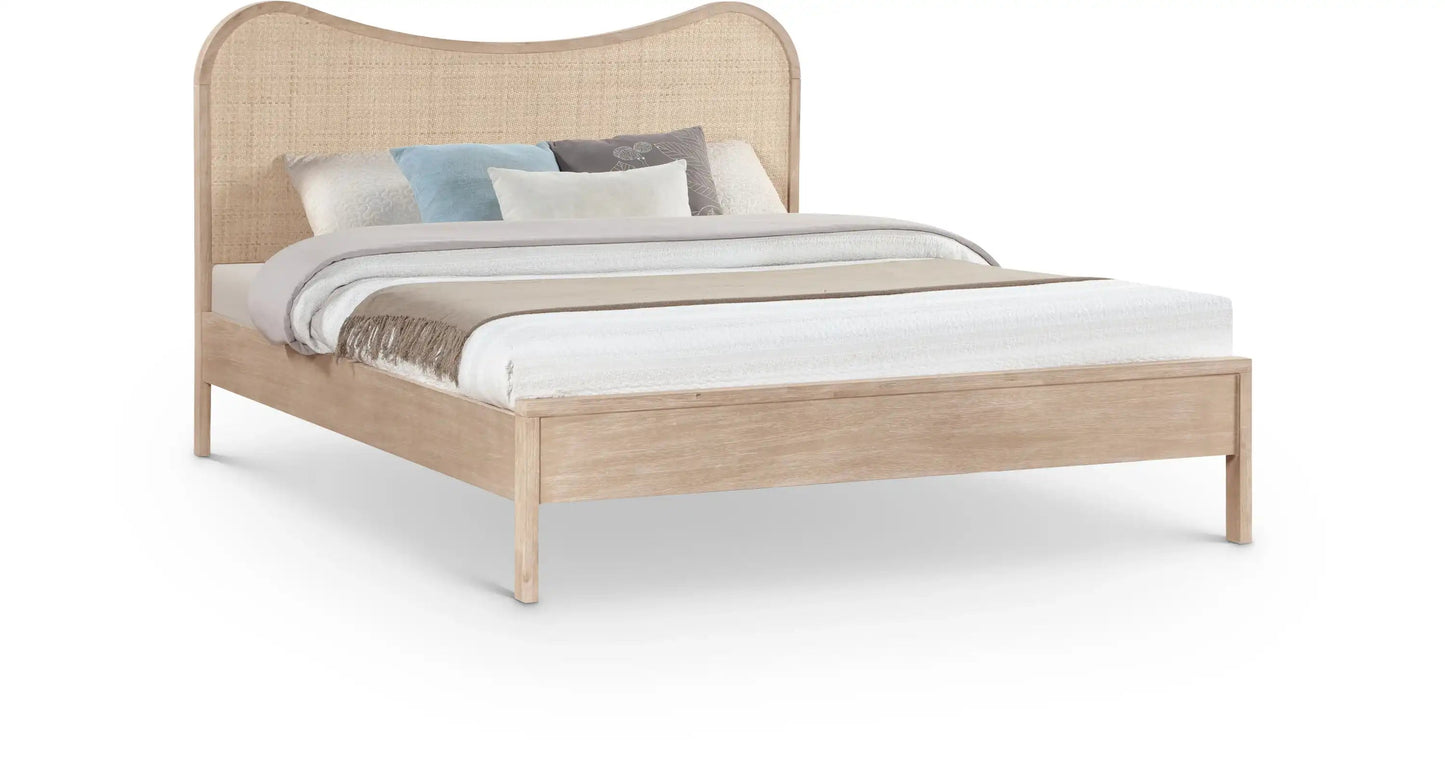 Windsor - Rubberwood Bed, Full, Light Brown