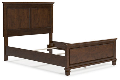 Danabrin - Panel Bed, Twin, Dark Brown