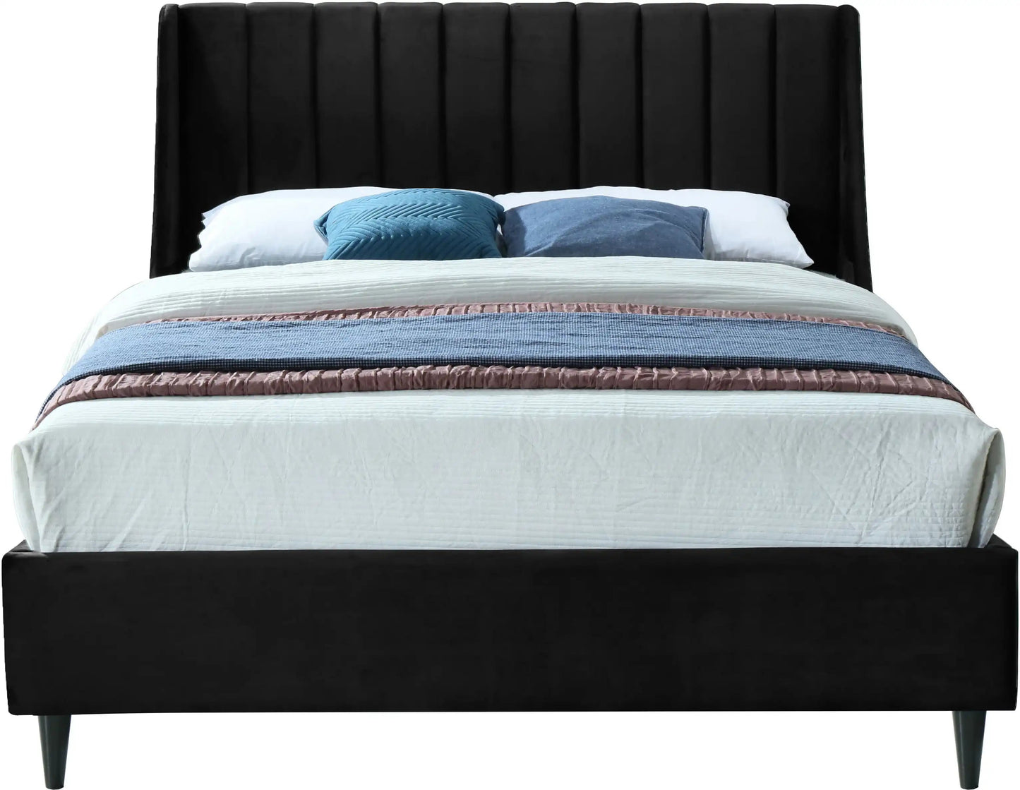 Eva - Velvet Bed, Twin, Green