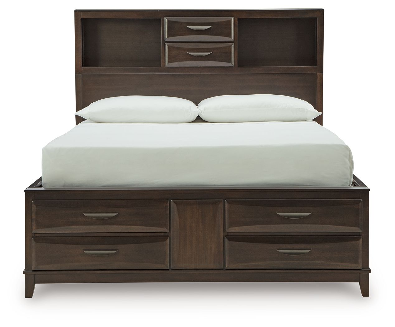 Vanmore - Storage Bed, Queen, Dark Brown