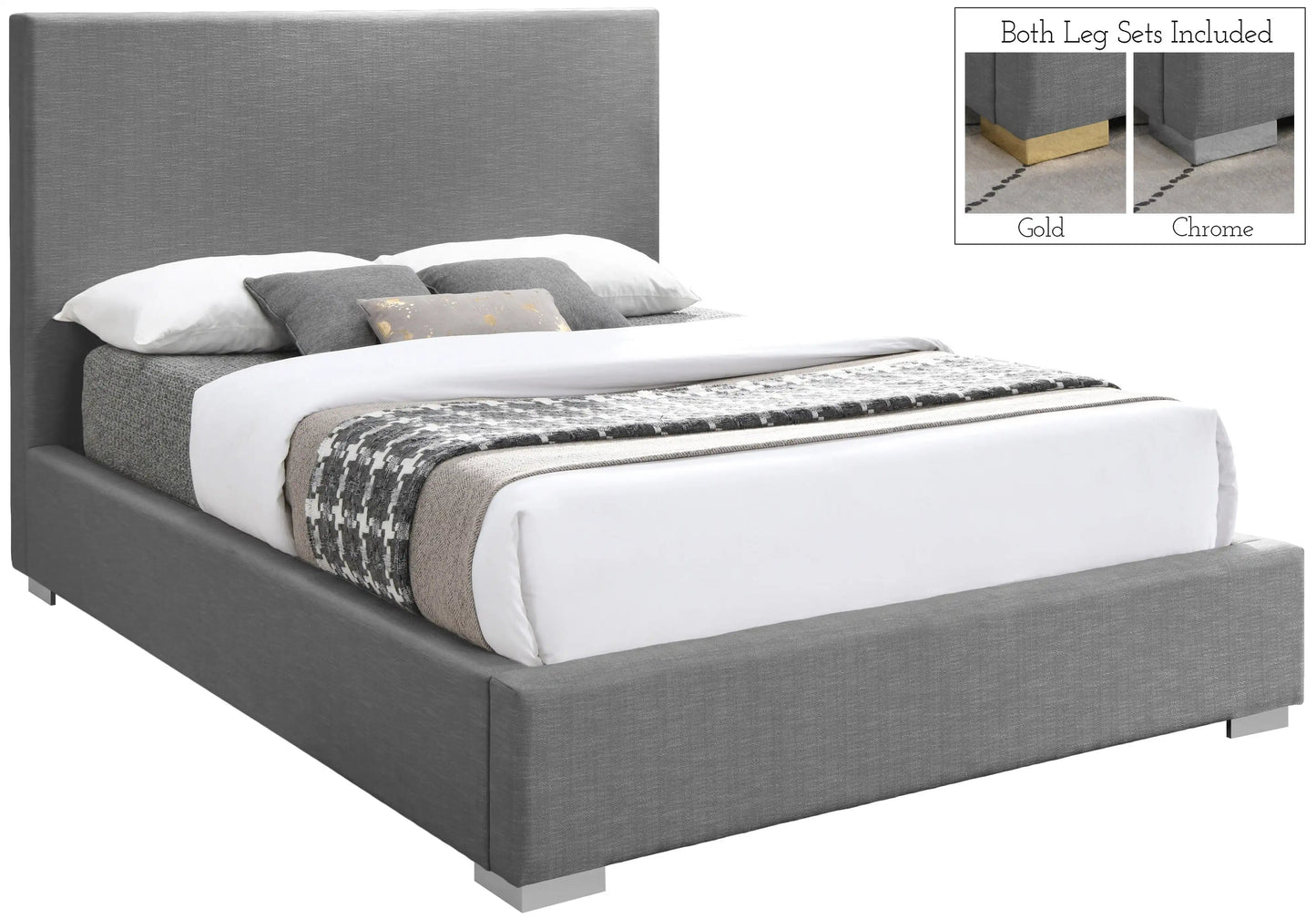 Crosby - Bed, Full, Beige