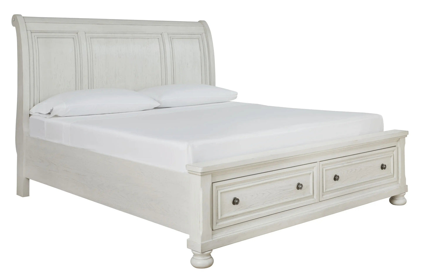 Robbinsdale - Sleigh Bed, King, White