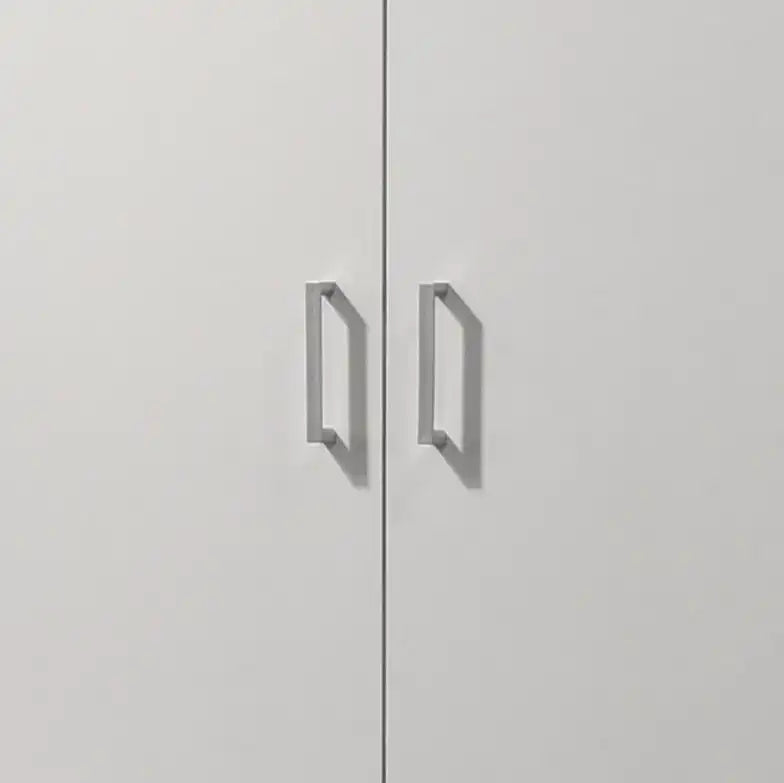 Alara - Height Simplistic Modern Double Door Storage Cabinet - White