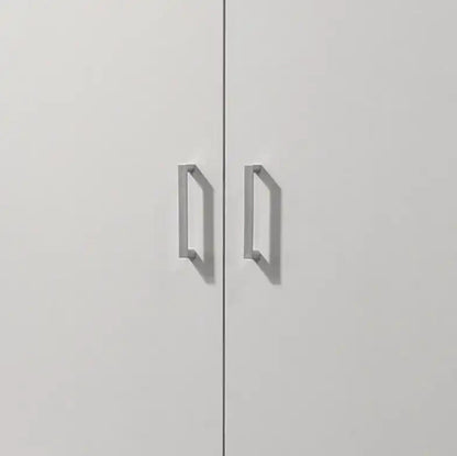 Alara - Height Simplistic Modern Double Door Storage Cabinet - White