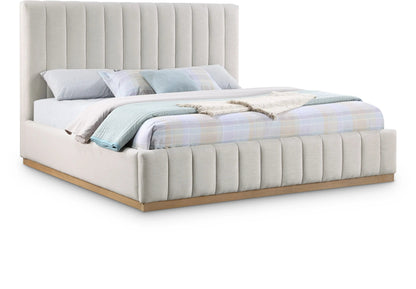 Lucia - Bed, Full, Beige
