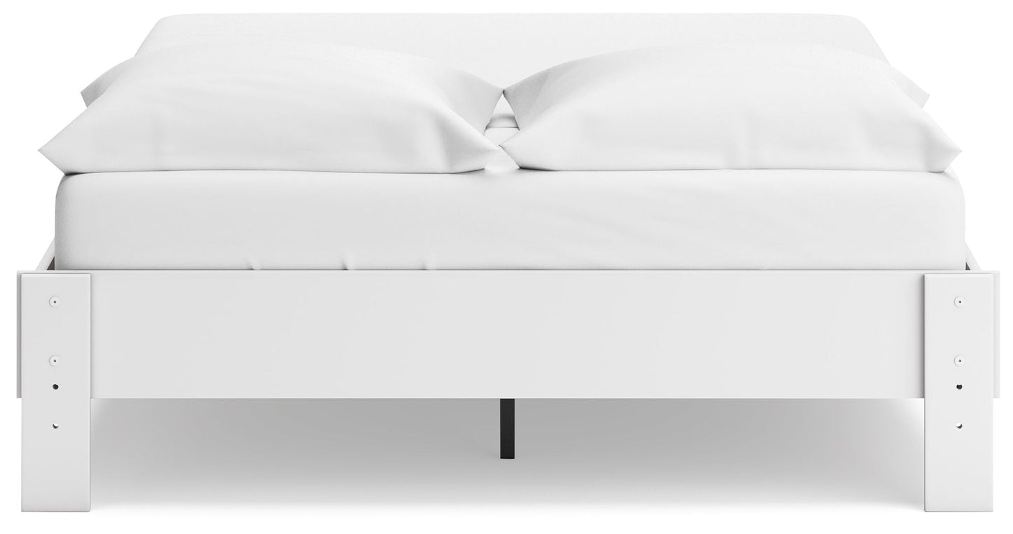 Socalle - Platform Bed, Twin, White