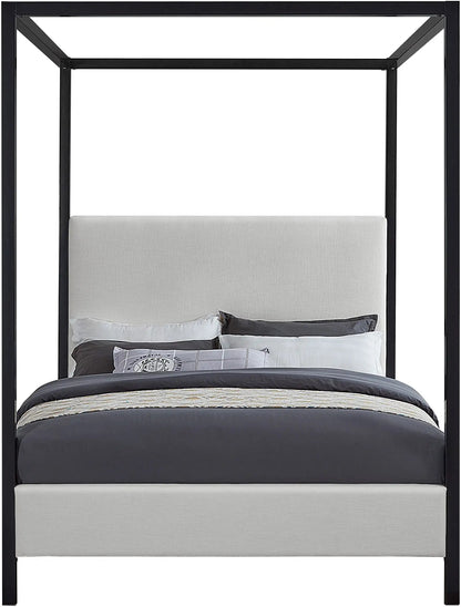 James - Canopy Bed, Queen, Beige