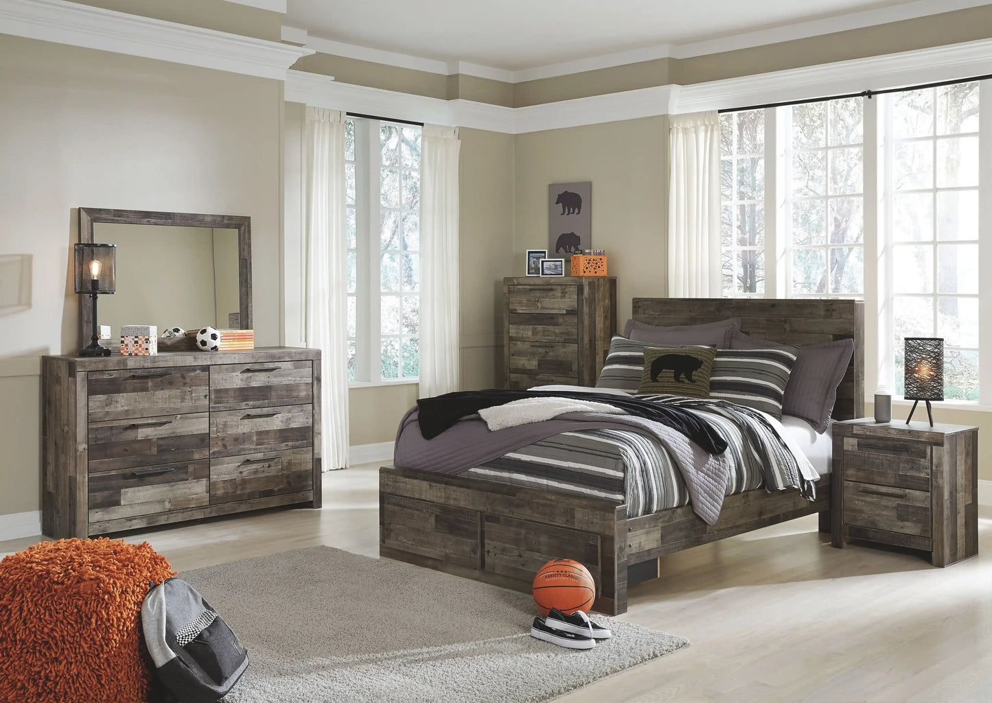 Derekson - Youth Panel Bedroom Set, Twin