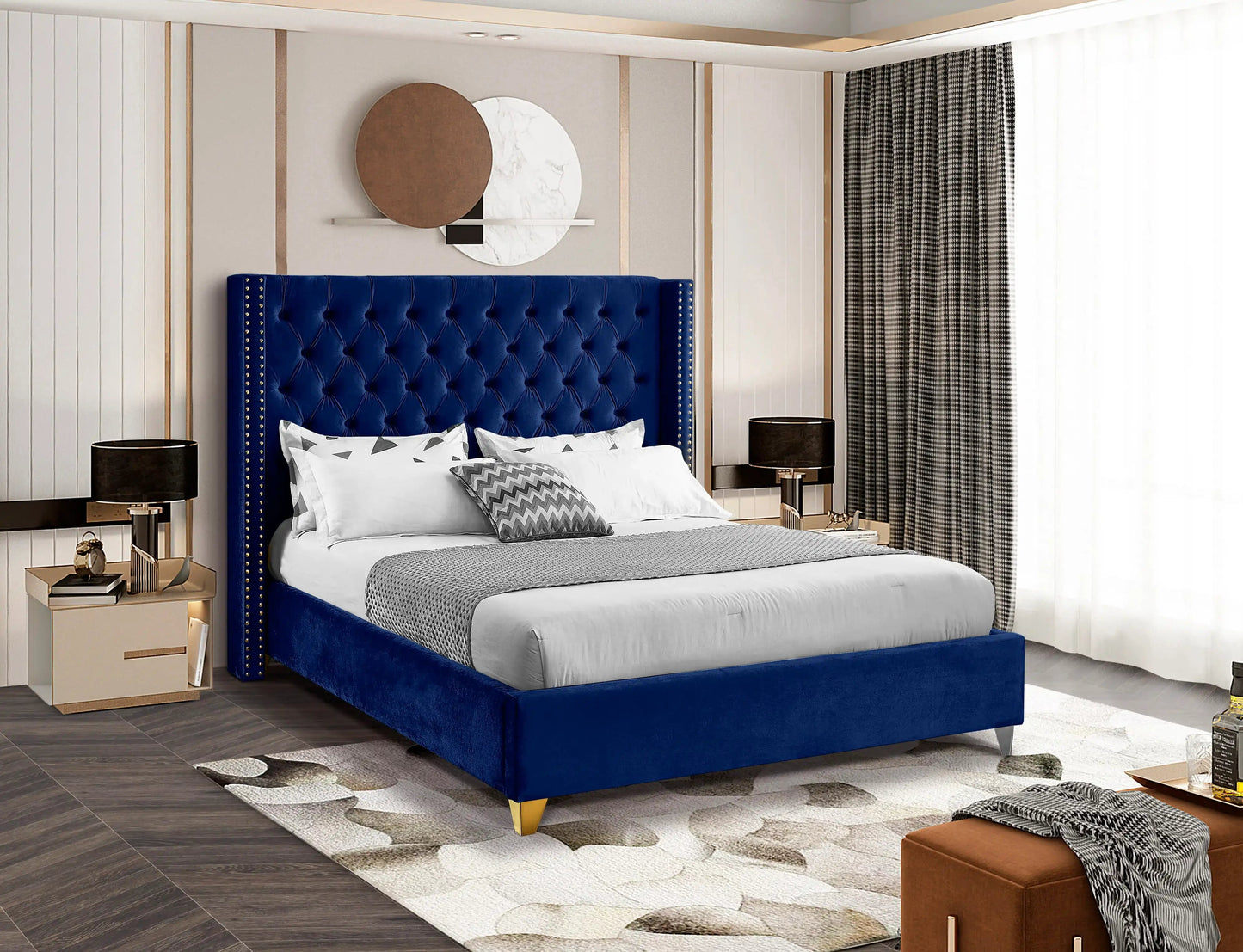 Barolo - Bed, Twin, Blue