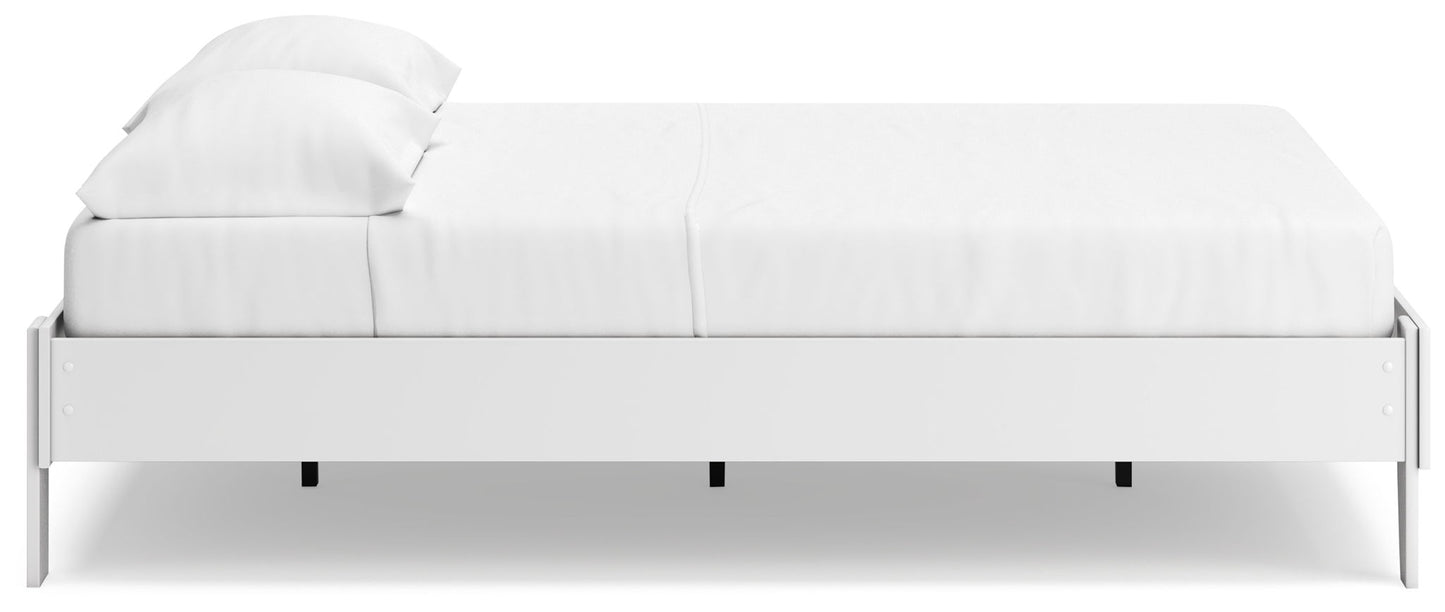 Socalle - Platform Bed, Twin, White