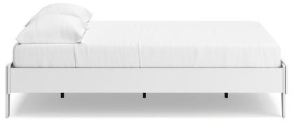 Socalle - Platform Bed, Twin, White
