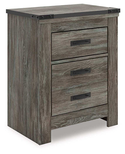 Frandern - Two Drawer Night Stand - Gray