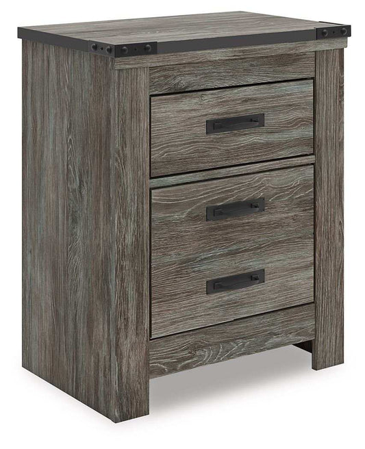 Frandern - Two Drawer Night Stand - Gray