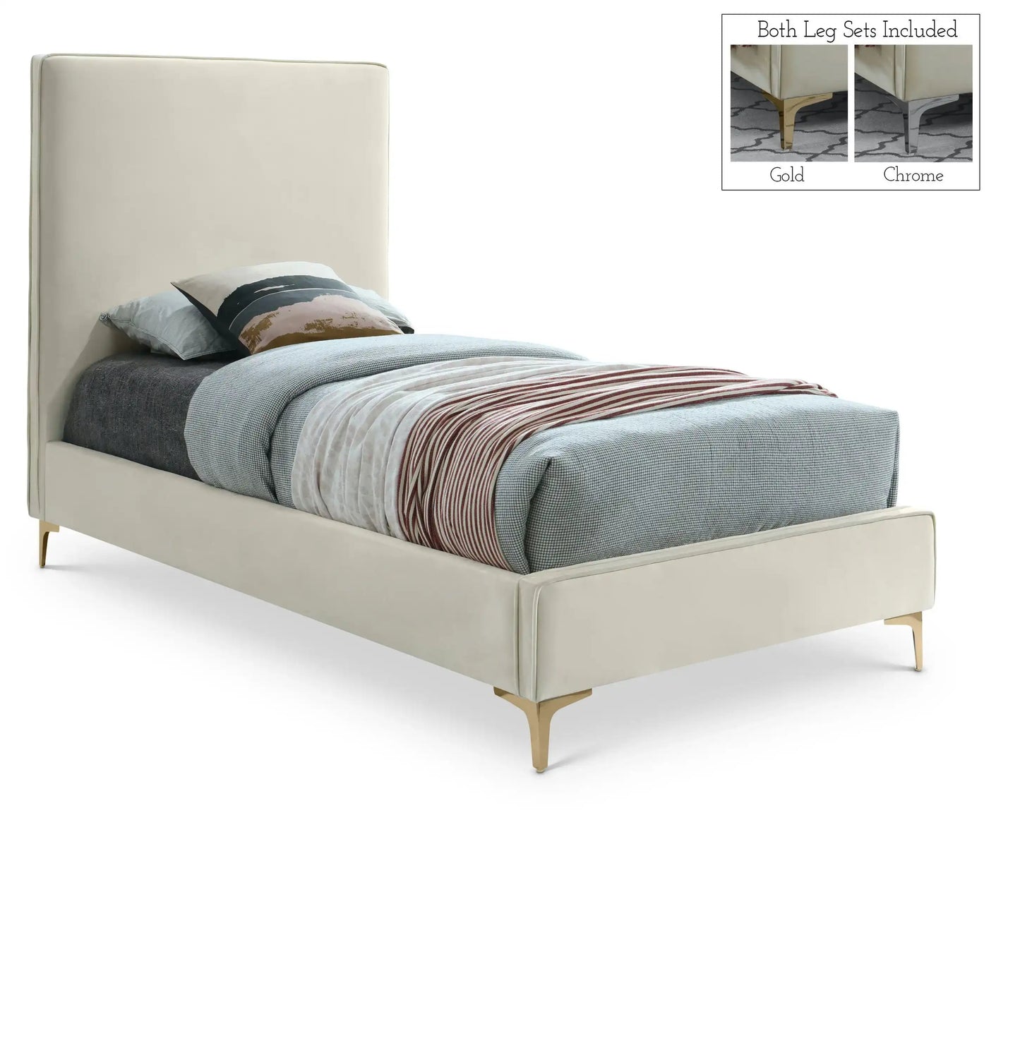 Geri - Bed, Full, Beige