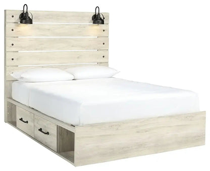 Cambeck - Panel Bed, Twin, Beige