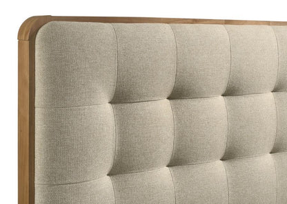 Robyn - Wood Panel Bed, California King, Dark Brown