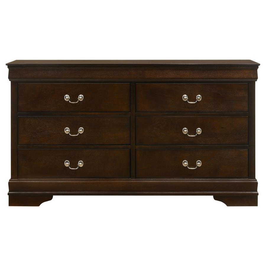 Louis Philippe - Traditional Bedroom Set, Dark Brown