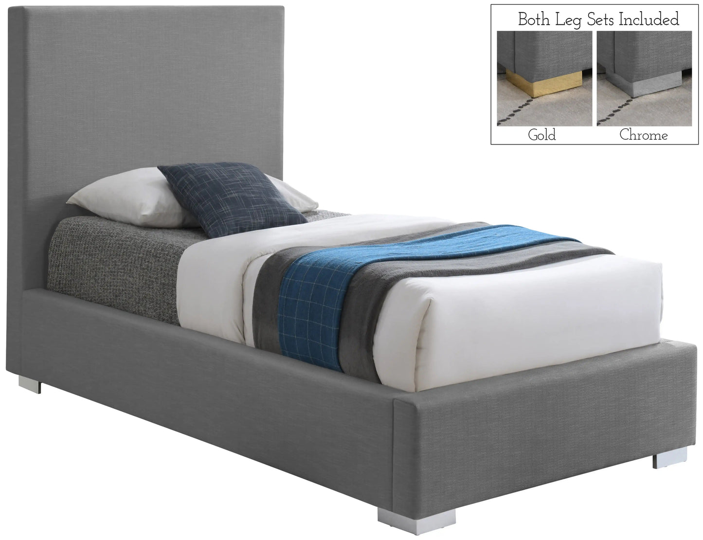 Crosby - Bed, Full, Beige