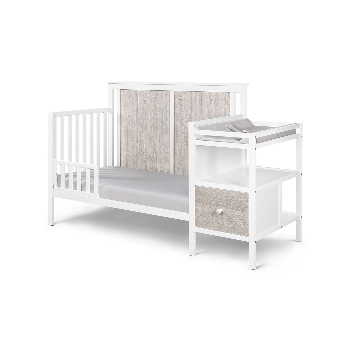 Connelly - 4-in-1 Crib and Changer Combo, White