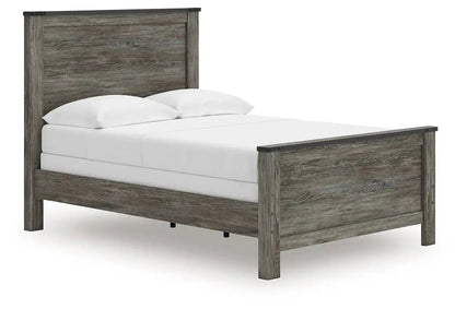 Frandern - Panel Bed, Full, Gray