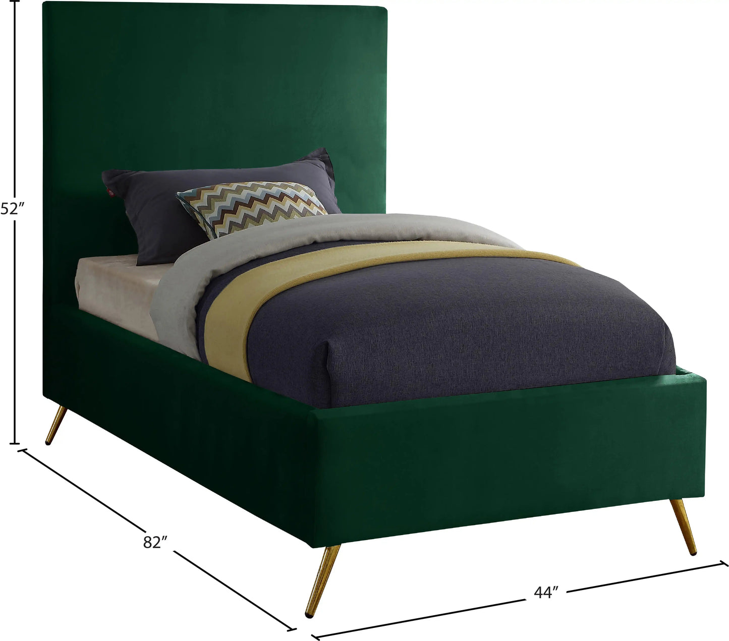 Jasmine - Bed, Twin, Green