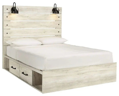 Cambeck - Panel Bed, Twin, Beige