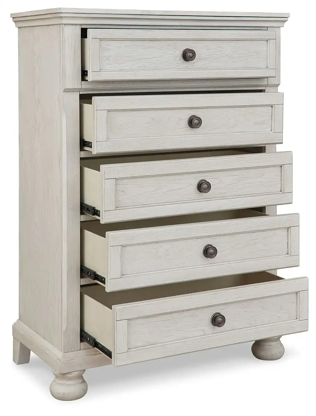 Robbinsdale - Five Drawer Chest - Youth - Antique White
