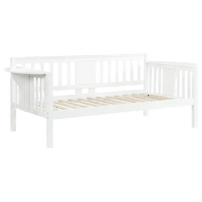 Bethany - Wood Daybed With Drop-Down Tables, White