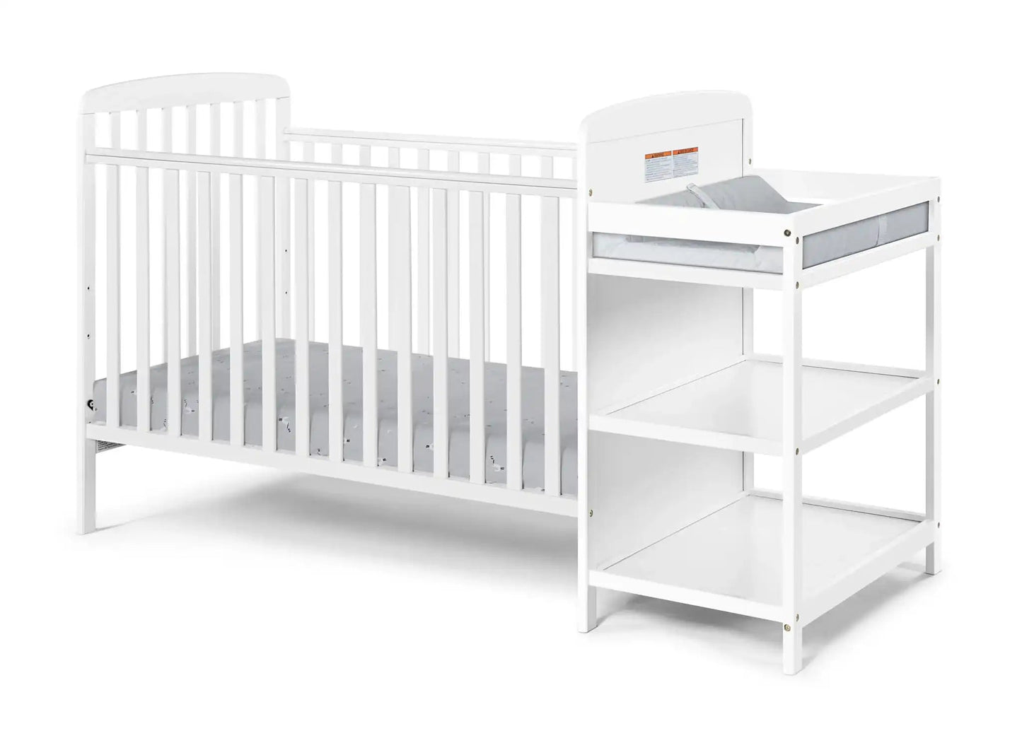 Ramsey - 3-in-1 Convertible Crib / Changer Combo, White