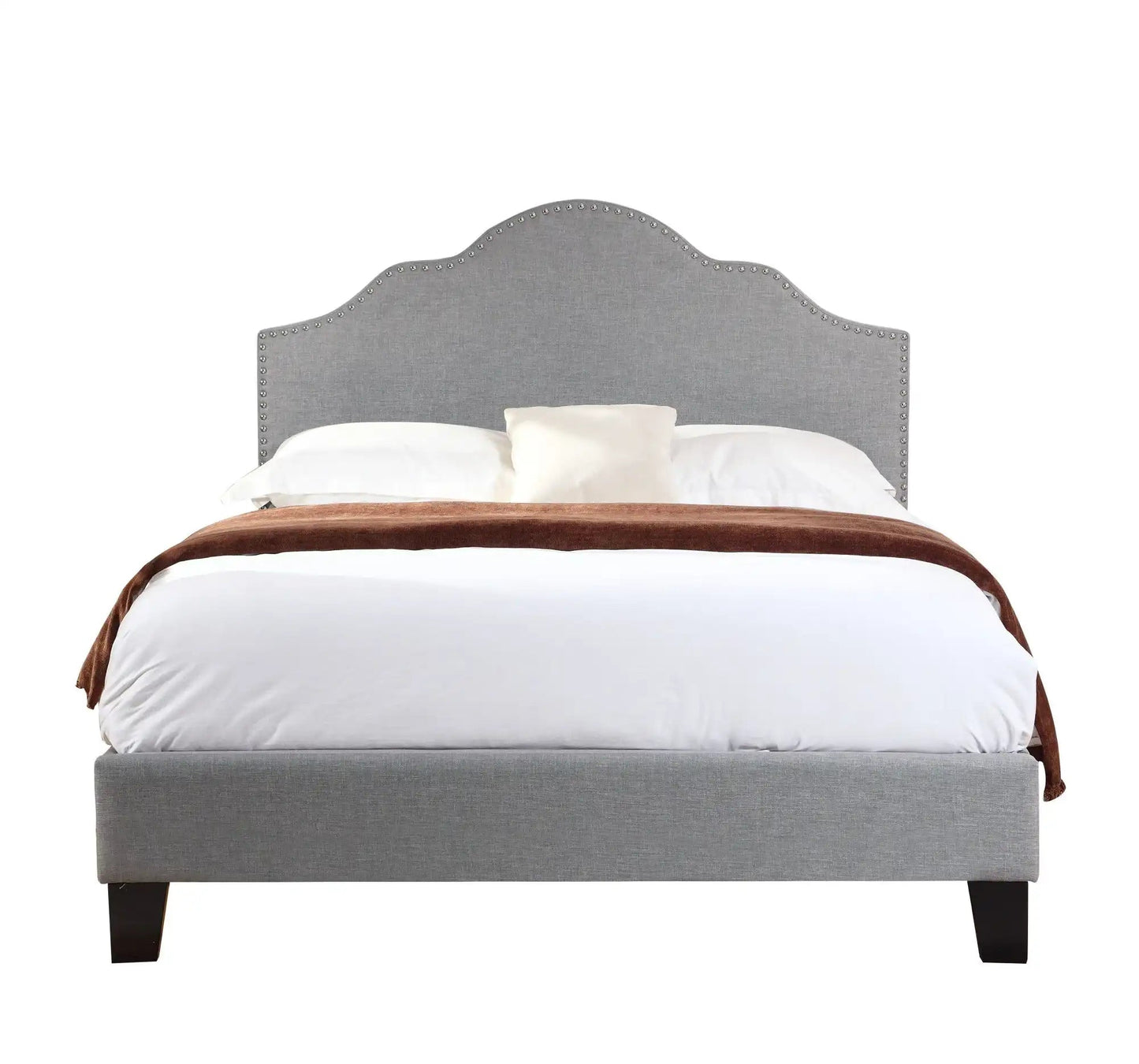 Kopa - Upholstered Bed, Full, Dark Gray