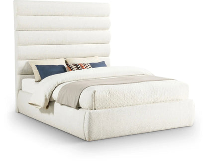 Adam - Boucle Fabric Bed With 70.5 Headboard
