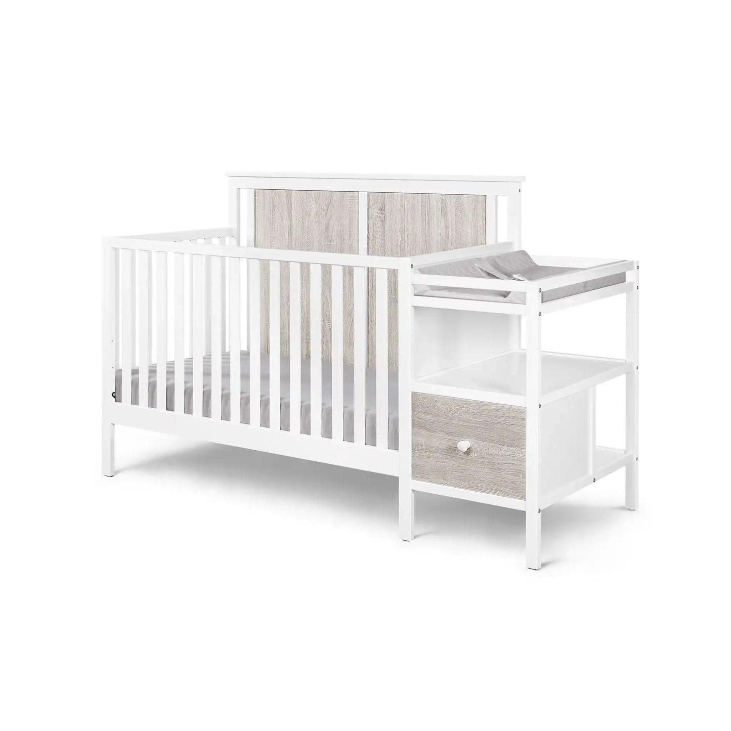 Connelly - 4-in-1 Crib and Changer Combo, White