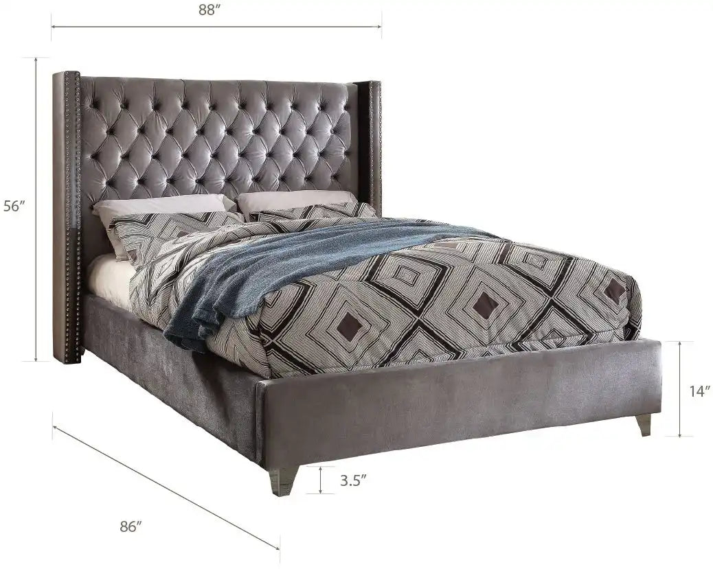 Aiden - Bed, King, Beige