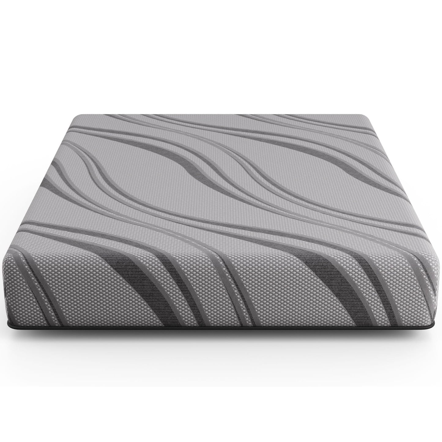 Bib Nl - 10 Pro Gel Foam Mattress, Twin Long, Dark Gray