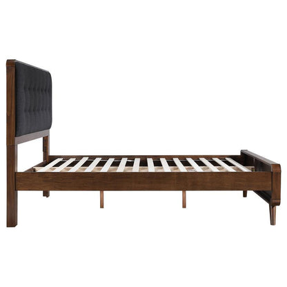 Robyn - Wood Panel Bed, California King, Dark Brown