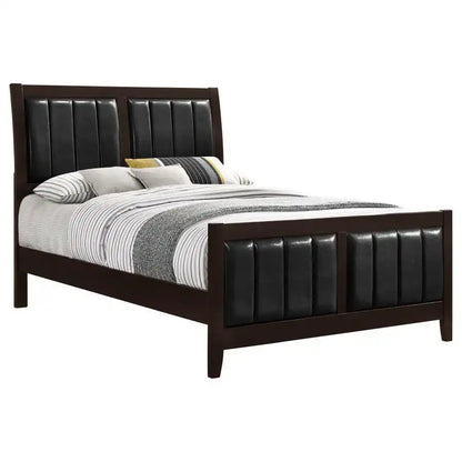 Carlton - Wood Panel Bed, Full, Black