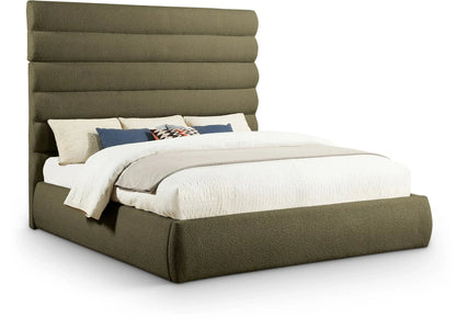 Adam - Boucle Fabric Bed With 70.5 Headboard