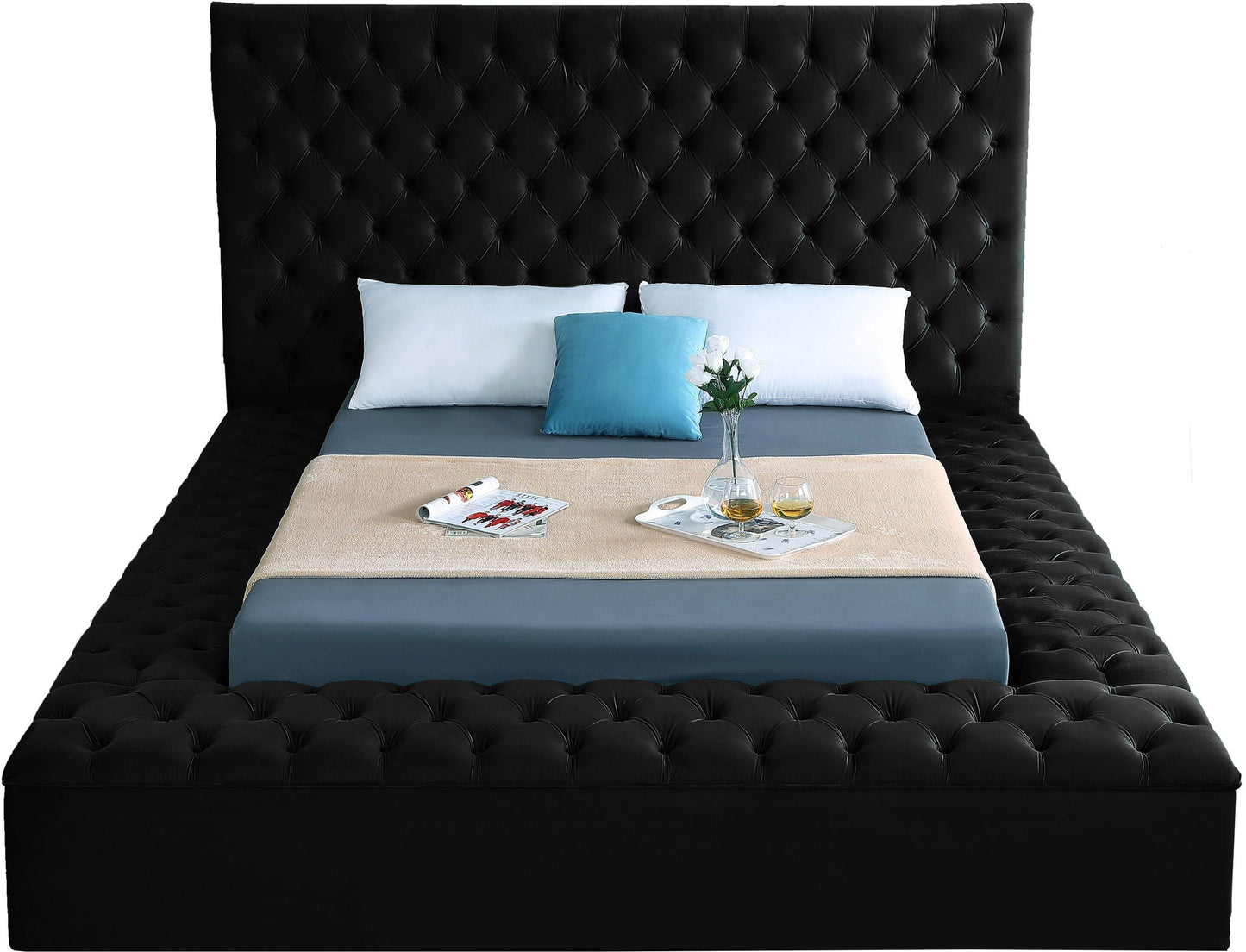Bliss - Bed, Queen, Dark Gray