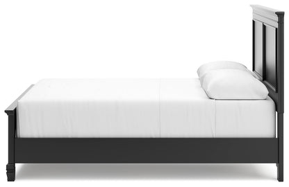 Lanolee - Panel Bed, Queen, Black