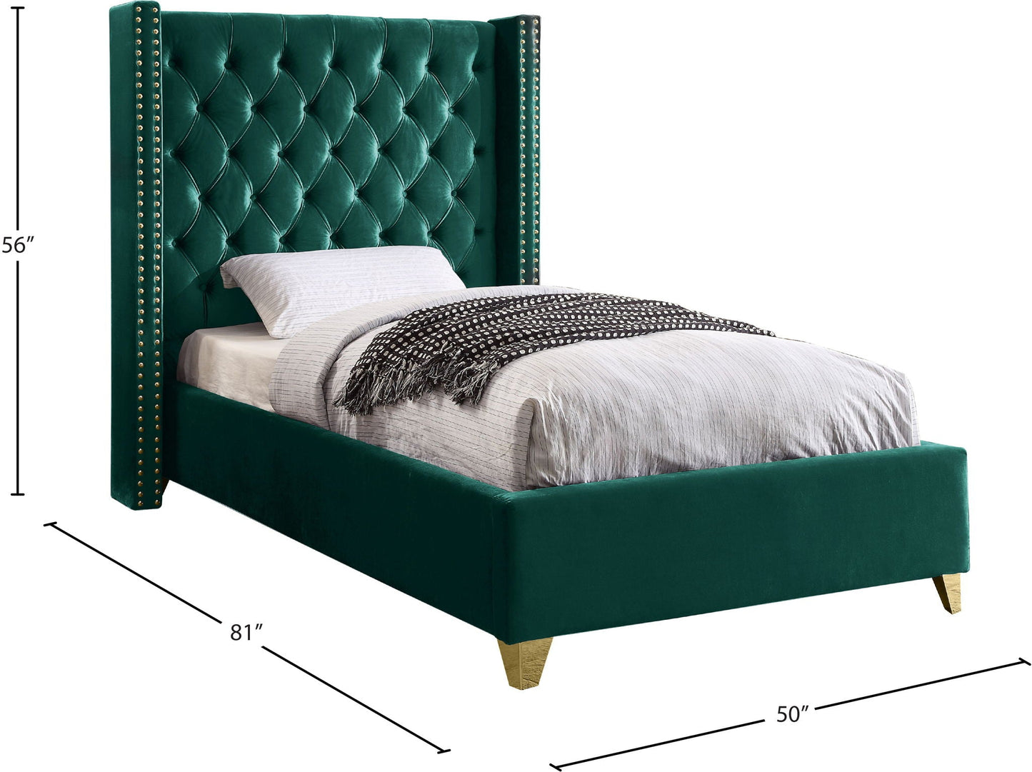Barolo - Bed, Twin, Blue
