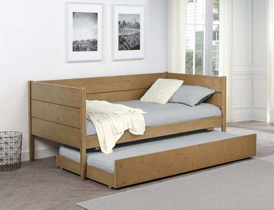 Calinda - Wood Twin Daybed With Trundle - Natural