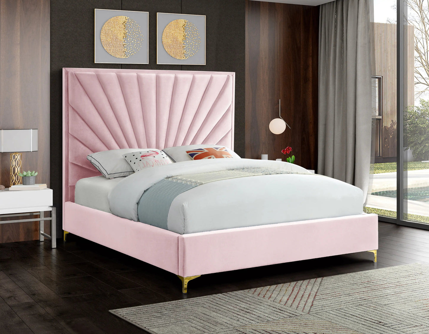 Eclipse - Bed, Queen, Beige