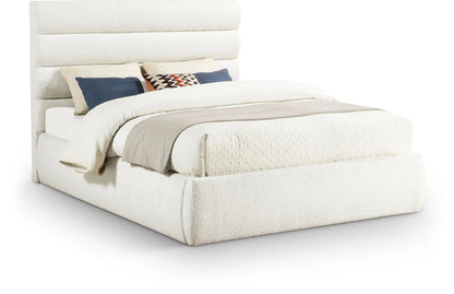 Adam - Boucle Fabric Bed With 52 Headboard