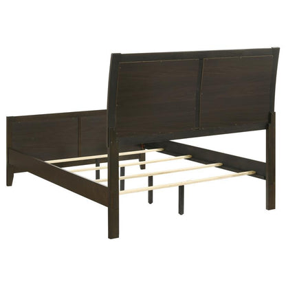 Wilkes - Upholstered Bed, Queen, Dark Brown