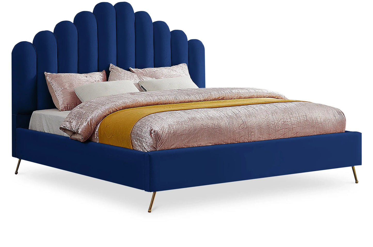 Lily - Bed, King, Blue