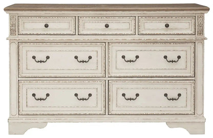 Realyn - Dresser, Mirror, White