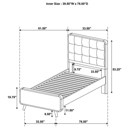 Robyn - Wood Panel Bed