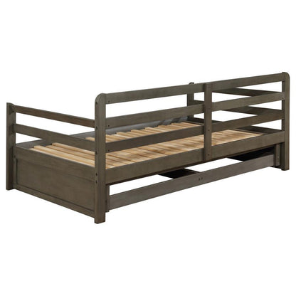 Sorrento - 2-Drawer Twin Long Daybed With Extension Trundle - Gray